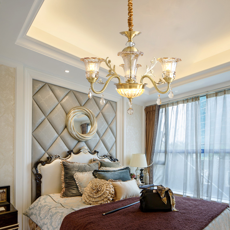 European crystal lights, duplex villas, empty hotel lobbies, luxurious chandeliers, living rooms, bedrooms, dining rooms, crystal lights-8133 - Imagen 8