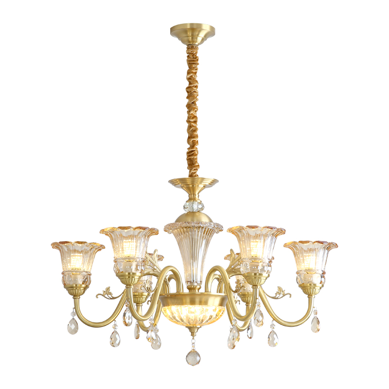 European crystal lights, duplex villas, empty hotel lobbies, luxurious chandeliers, living rooms, bedrooms, dining rooms, crystal lights-8133 - Imagen 11