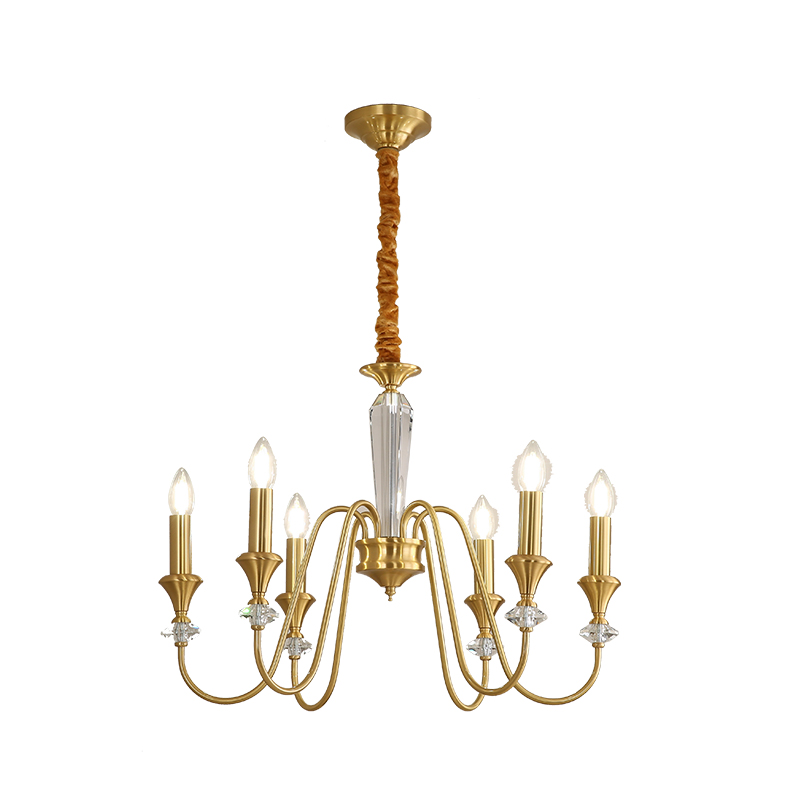 Digya French Retro Black Crystal Candle Pendant European Vintage Living Room Bedroom Atmospheric Luxury Lighting-8845 - 이미지 23