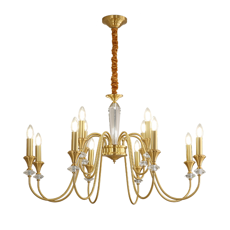 Digya French Retro Black Crystal Candle Pendant European Vintage Living Room Bedroom Atmospheric Luxury Lighting-8845 - 이미지 26