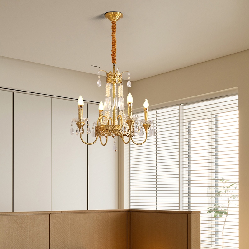 Duplex crystal chandelier villa hotel engineering hall lamp atmospheric European living room chandelier staircase chandelier-9933 - Imagen 6