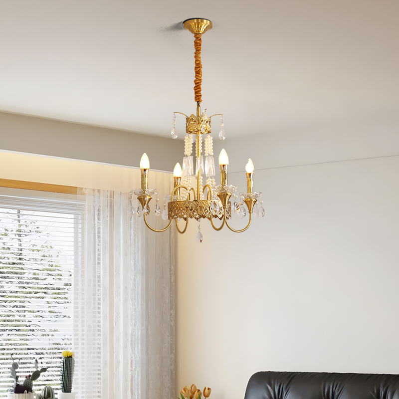 Duplex crystal chandelier villa hotel engineering hall lamp atmospheric European living room chandelier staircase chandelier-9933 - Imagen 7