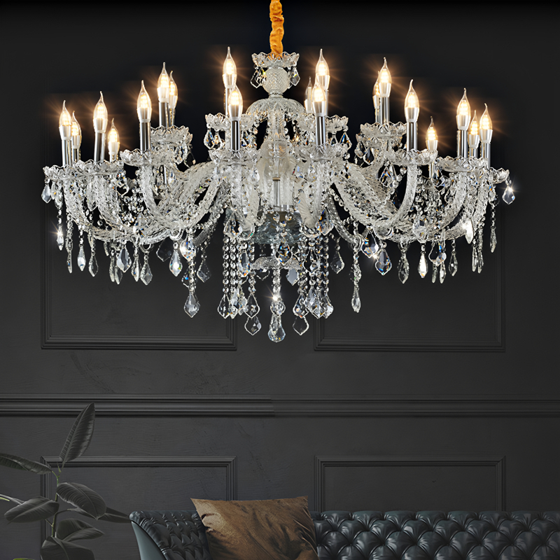 K9 Crystal Chandelier European Crystal Candle Lamp Suitable for Home Living Room, Bedroom, Dining Room, High end Hotel Exhibition Hall, Wedding Celebration-33199 - Imagen 6