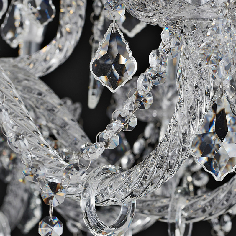 K9 Crystal Chandelier European Crystal Candle Lamp Suitable for Home Living Room, Bedroom, Dining Room, High end Hotel Exhibition Hall, Wedding Celebration-33199 - Imagen 8