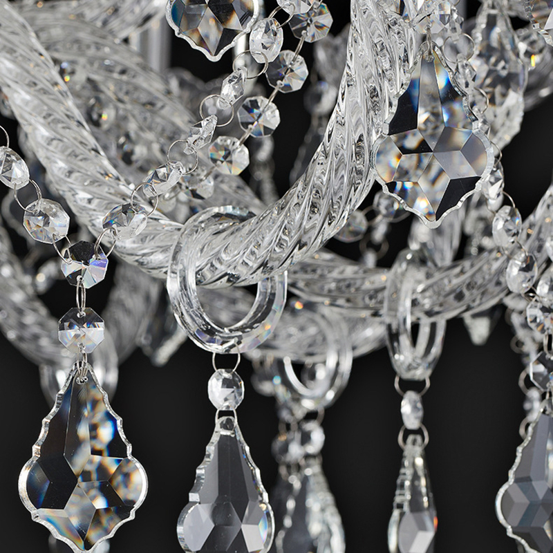 K9 Crystal Chandelier European Crystal Candle Lamp Suitable for Home Living Room, Bedroom, Dining Room, High end Hotel Exhibition Hall, Wedding Celebration-33199 - Imagen 10