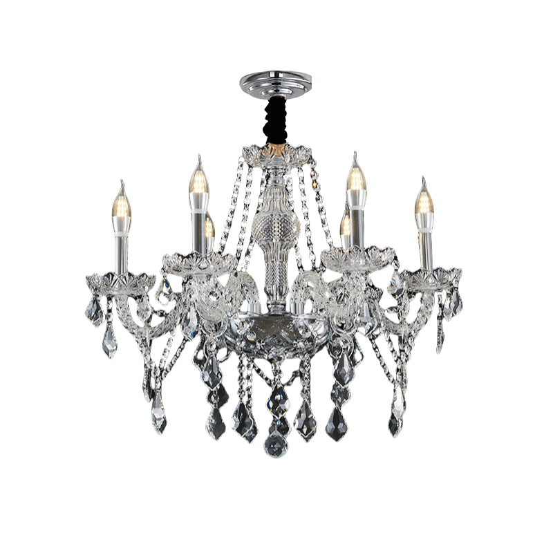 K9 Crystal Chandelier European Crystal Candle Lamp Suitable for Home Living Room, Bedroom, Dining Room, High end Hotel Exhibition Hall, Wedding Celebration-33199 - Imagen 12