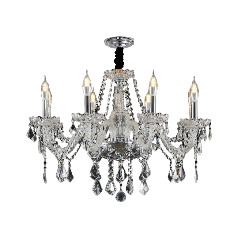 K9 Crystal Chandelier European Crystal Candle Lamp Suitable for Home Living Room, Bedroom, Dining Room, High end Hotel Exhibition Hall, Wedding Celebration-33199 - Imagen 13