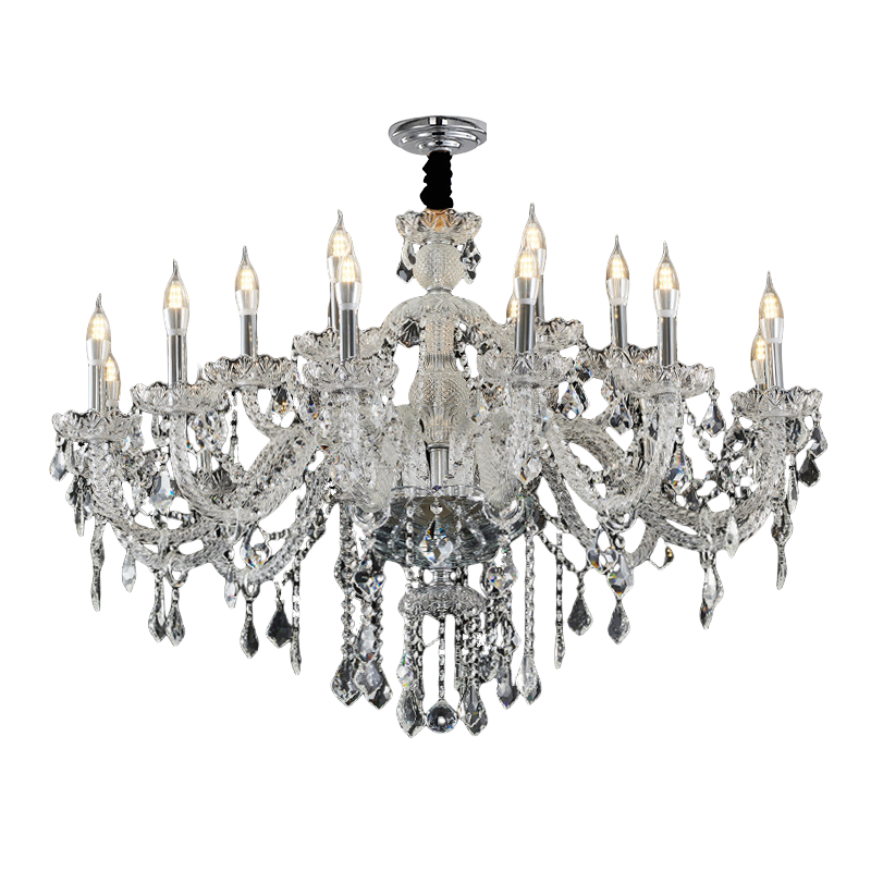 K9 Crystal Chandelier European Crystal Candle Lamp Suitable for Home Living Room, Bedroom, Dining Room, High end Hotel Exhibition Hall, Wedding Celebration-33199 - Imagen 17