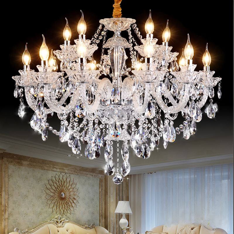 Duplex crystal chandelier villa hotel engineering hall lamp atmospheric European living room chandelier staircase chandelier-33201 - 이미지 4