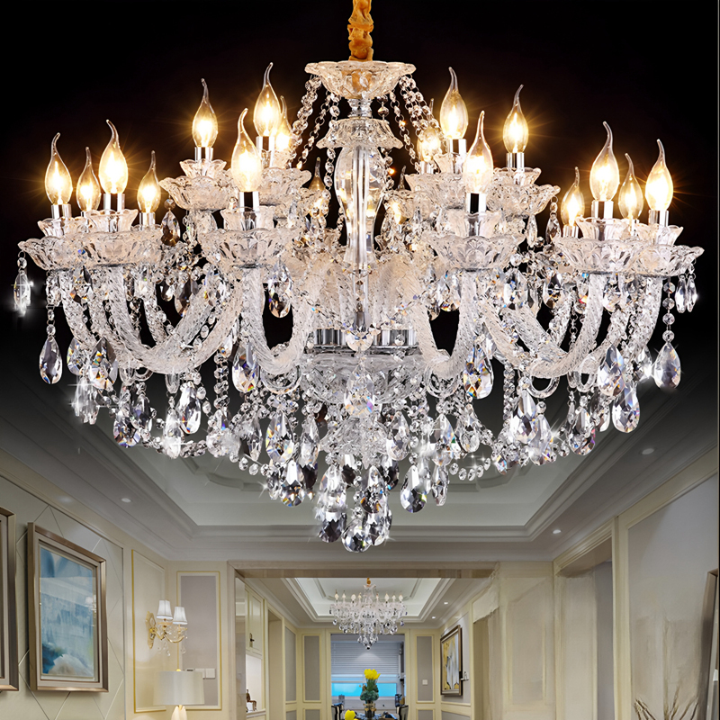 Duplex crystal chandelier villa hotel engineering hall lamp atmospheric European living room chandelier staircase chandelier-33201 - 이미지 5