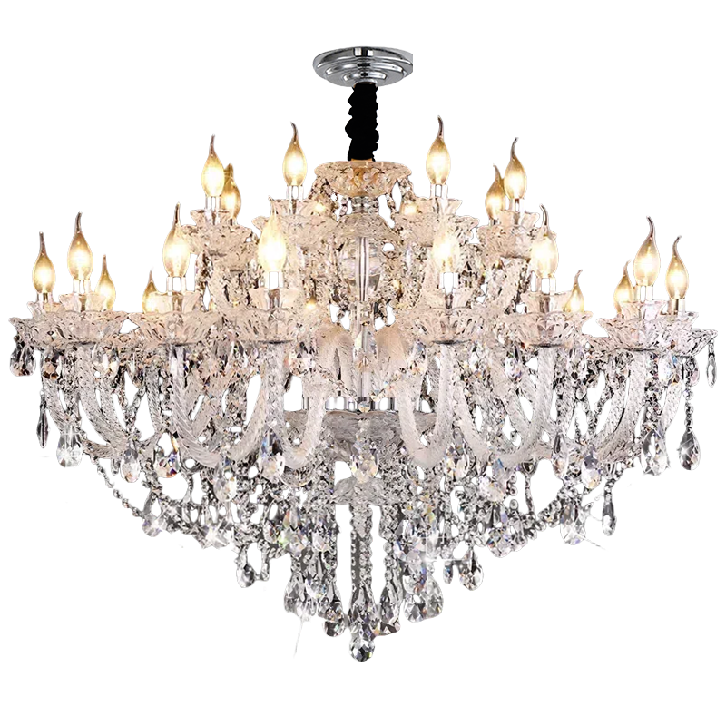 Duplex crystal chandelier villa hotel engineering hall lamp atmospheric European living room chandelier staircase chandelier-33201 - 이미지 11