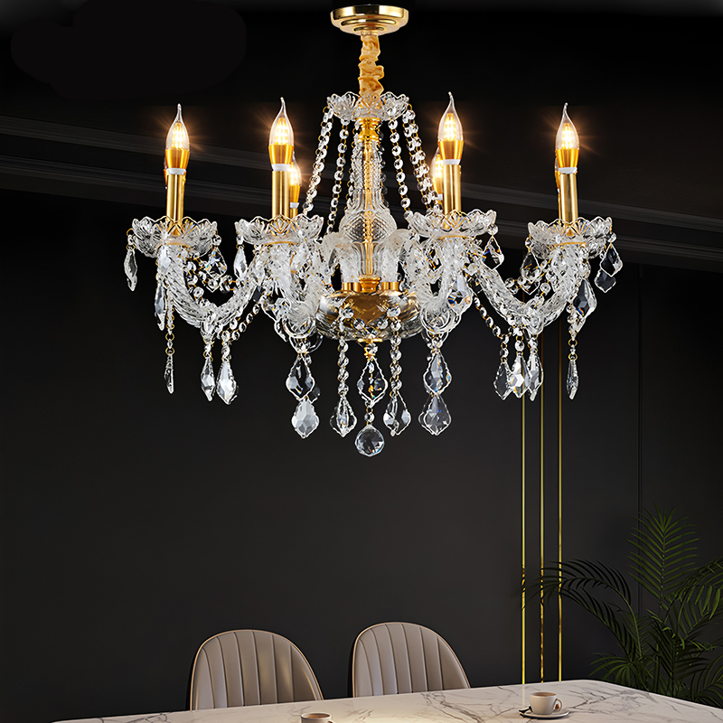 French luxury crystal chandelier, retro palace style living room, creative and personalized dining room lights, high-end wedding lighting fixtures-33202 - 이미지 3