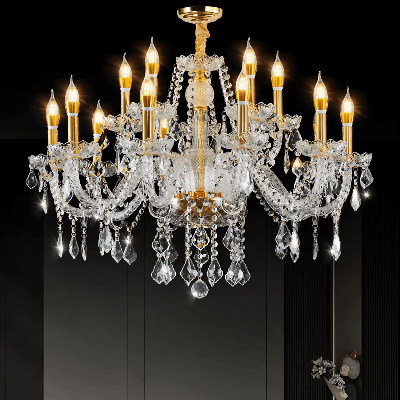 French luxury crystal chandelier, retro palace style living room, creative and personalized dining room lights, high-end wedding lighting fixtures-33202 - 이미지 5