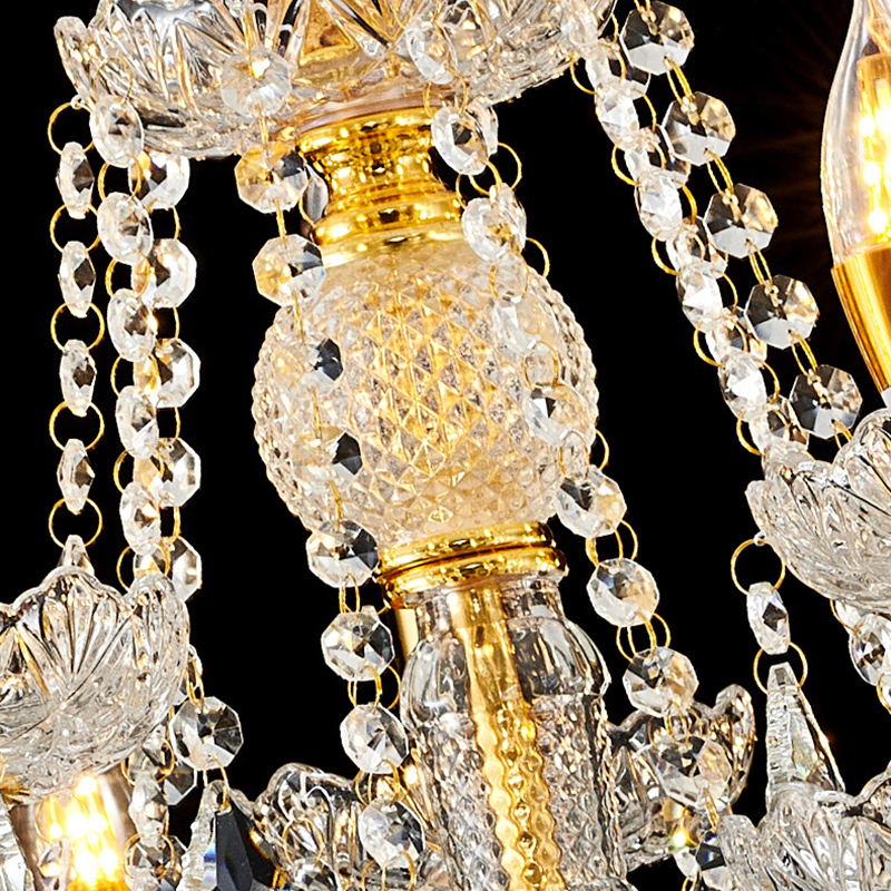 French luxury crystal chandelier, retro palace style living room, creative and personalized dining room lights, high-end wedding lighting fixtures-33202 - 이미지 8