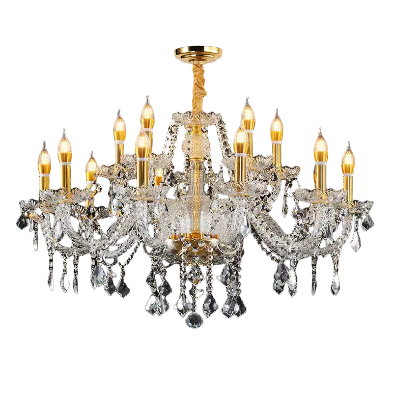 French luxury crystal chandelier, retro palace style living room, creative and personalized dining room lights, high-end wedding lighting fixtures-33202 - 이미지 12