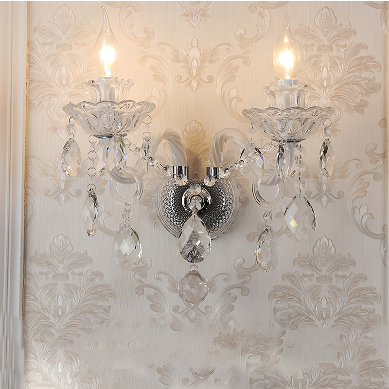 Living room pendant light, European restaurant light, bedroom light, atmospheric duplex building crystal pendant light, hotel lobby pendant light, staircase light-68429 - 画像 (3)