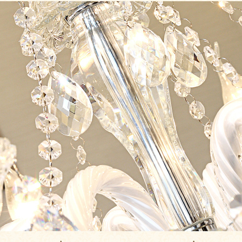 Living room pendant light, European restaurant light, bedroom light, atmospheric duplex building crystal pendant light, hotel lobby pendant light, staircase light-68429 - 画像 (11)