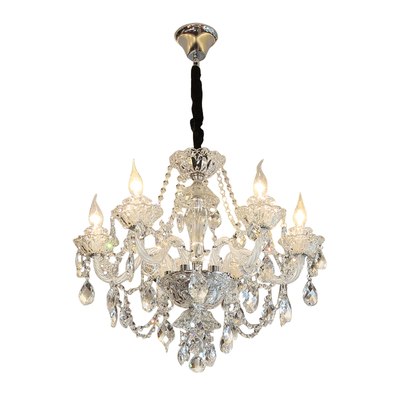 Living room pendant light, European restaurant light, bedroom light, atmospheric duplex building crystal pendant light, hotel lobby pendant light, staircase light-68429 - 画像 (18)