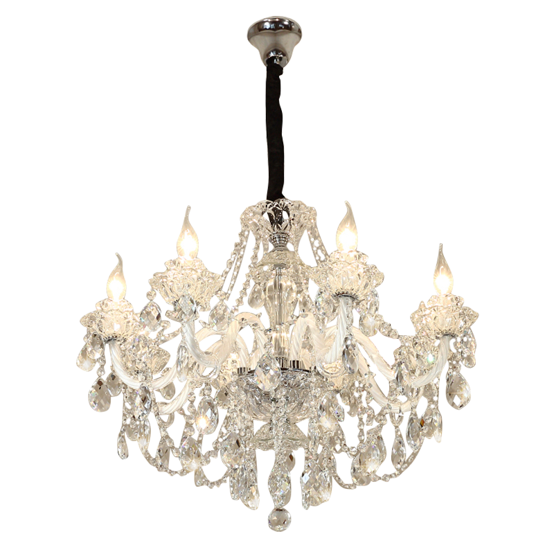 Living room pendant light, European restaurant light, bedroom light, atmospheric duplex building crystal pendant light, hotel lobby pendant light, staircase light-68429 - 画像 (19)