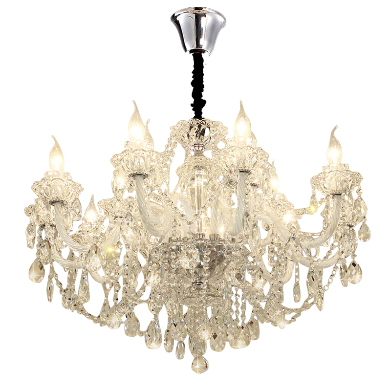 Living room pendant light, European restaurant light, bedroom light, atmospheric duplex building crystal pendant light, hotel lobby pendant light, staircase light-68429 - 画像 (20)