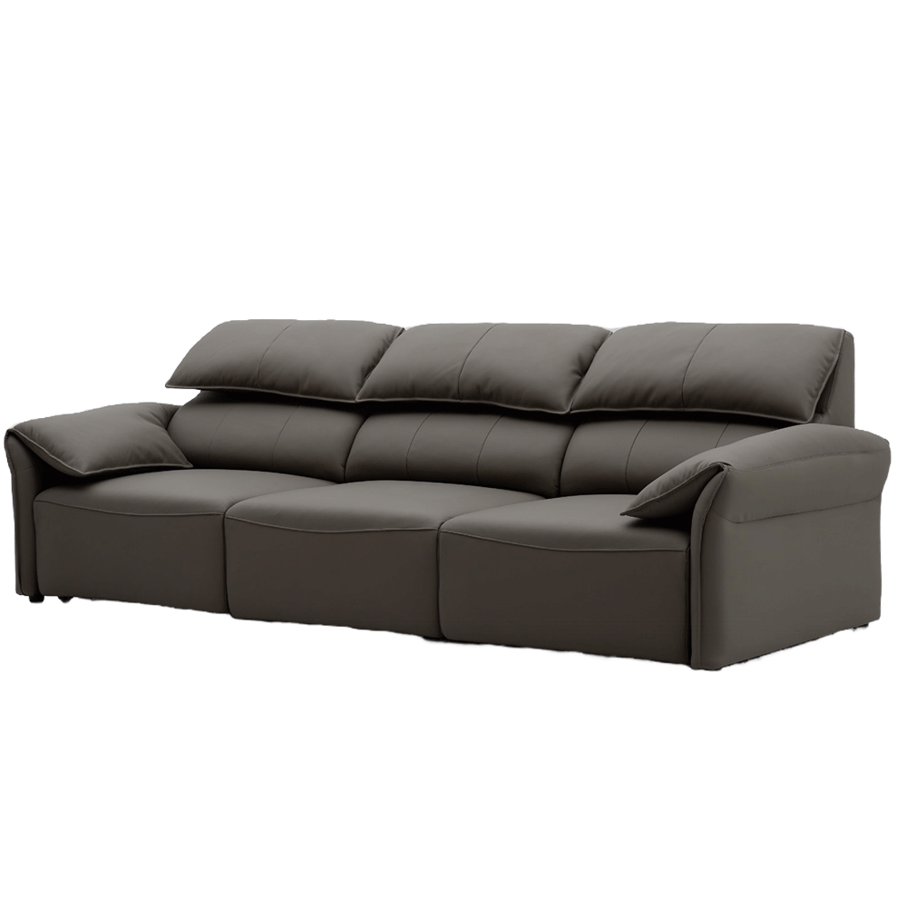 Đầu da bò/nửa da nhỏ da bò màu vàng nâu thẳng hàng ba người-S-112 - Ảnh 6