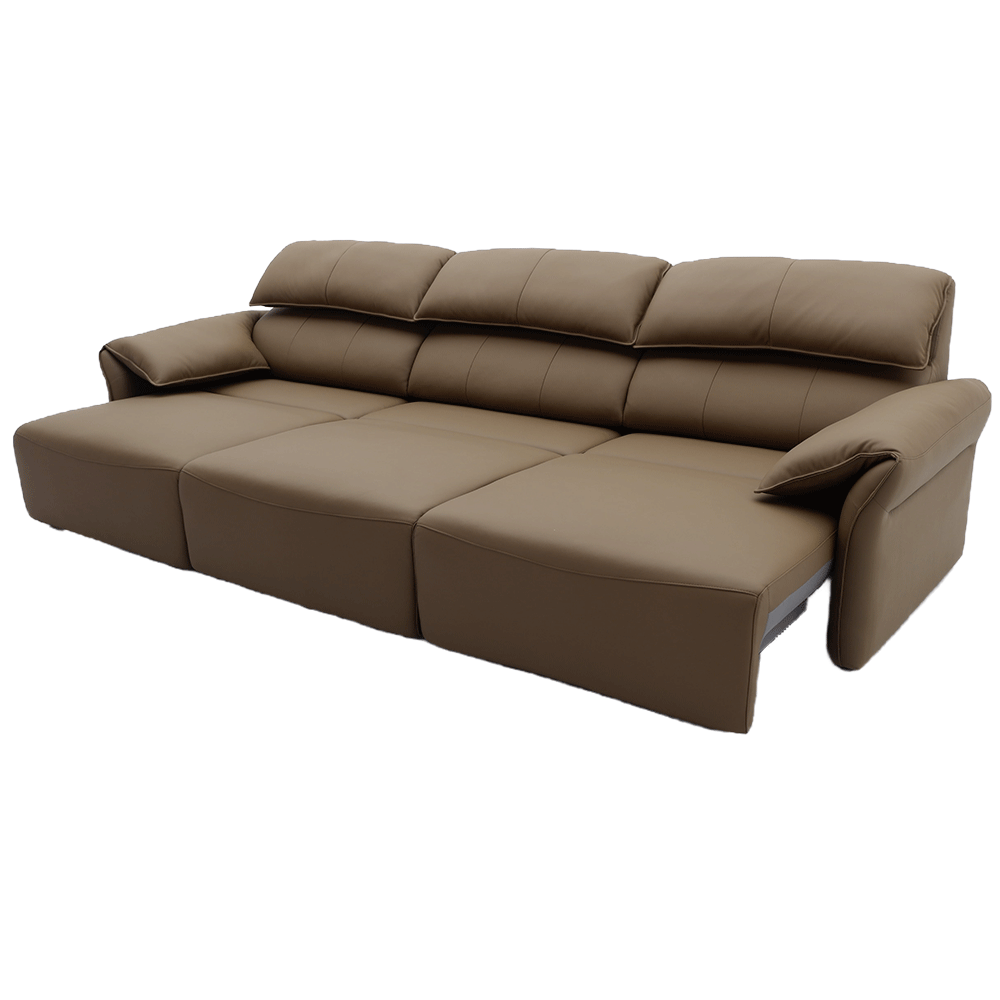 Đầu da bò/nửa da nhỏ da bò màu vàng nâu thẳng hàng ba người-S-112 - Ảnh 10