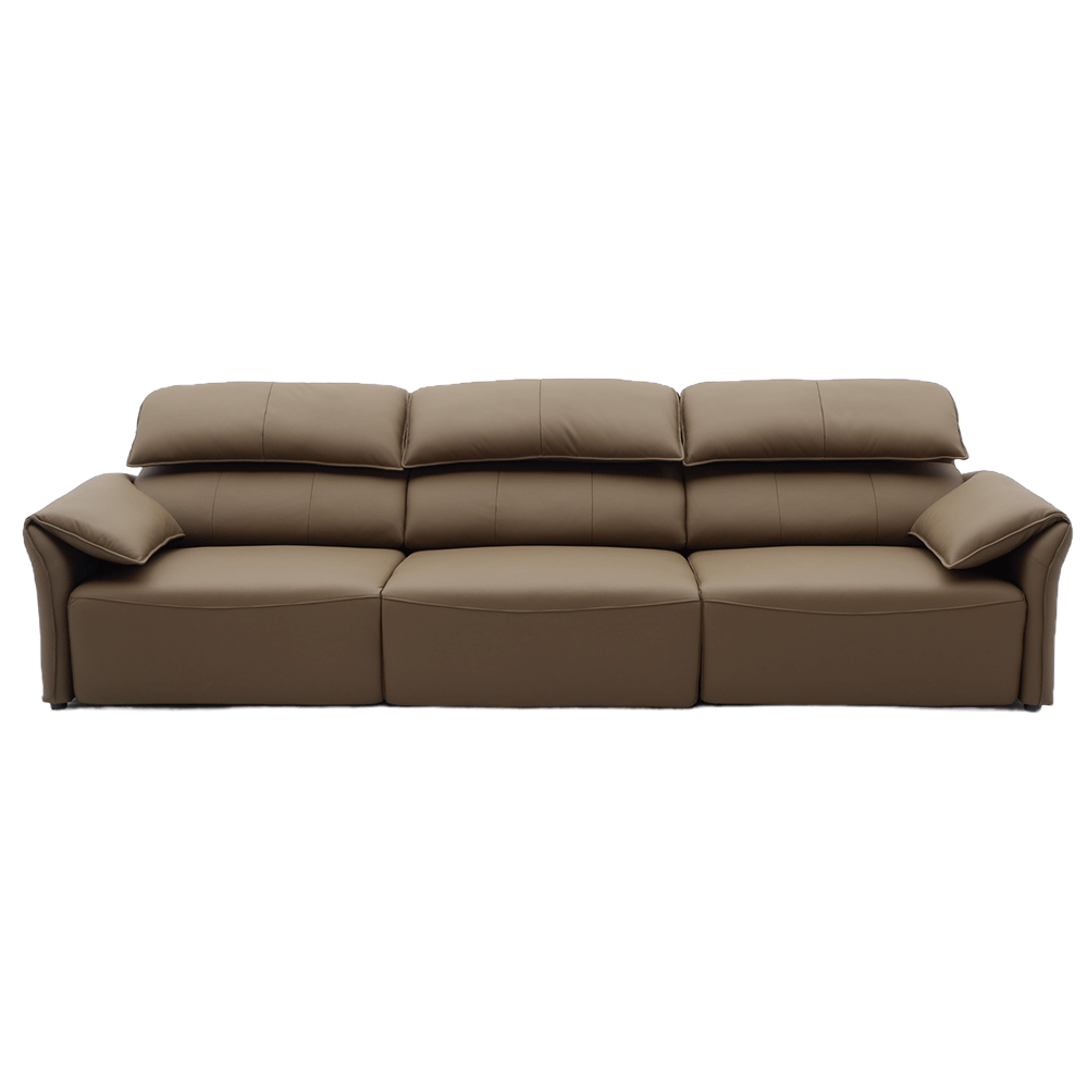 Đầu da bò/nửa da nhỏ da bò màu vàng nâu thẳng hàng ba người-S-112 - Ảnh 11