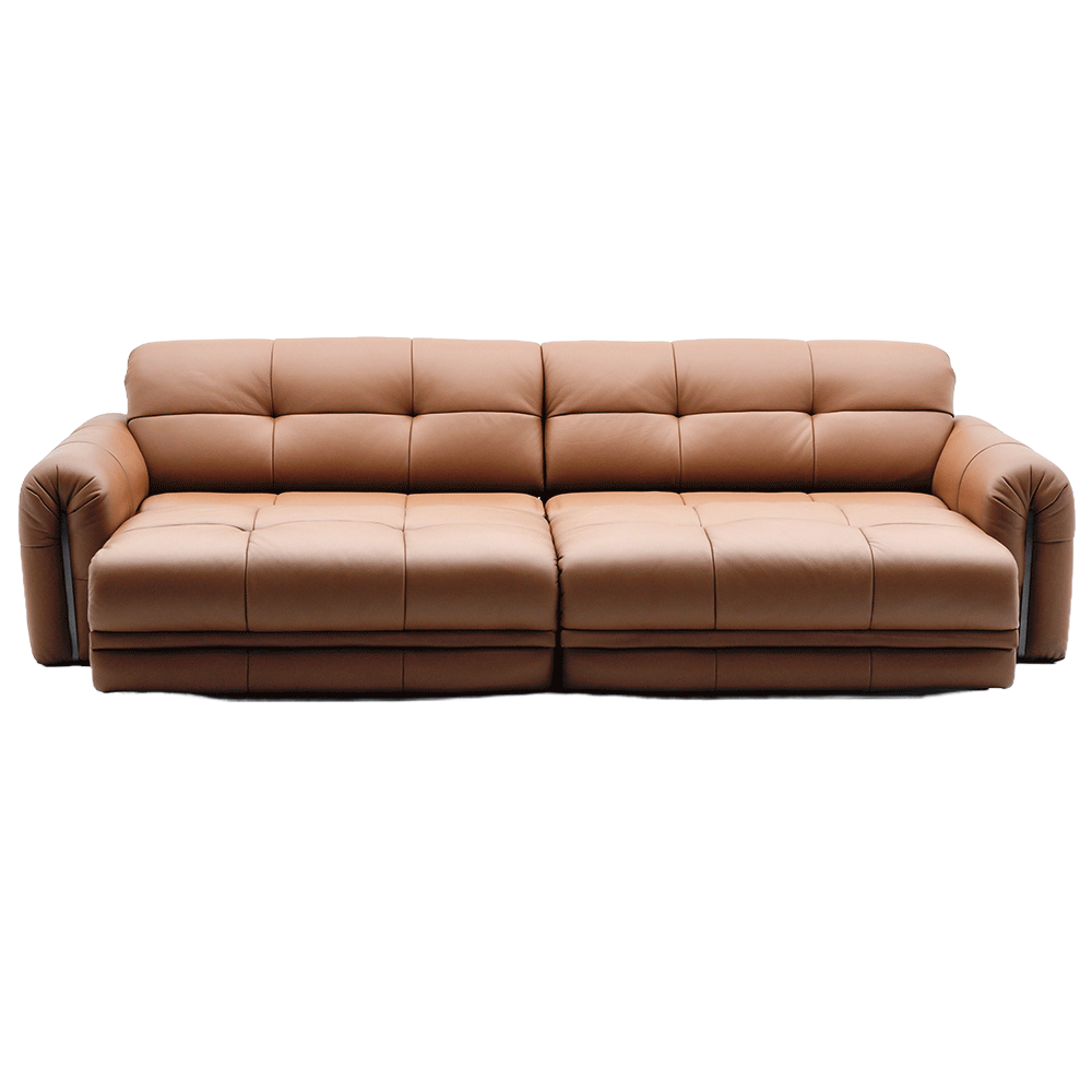 Da bò lớp đầu/da đầy đủ da bò nhỏ màu vàng nâu thẳng hàng đôi-S-666 - Ảnh 3