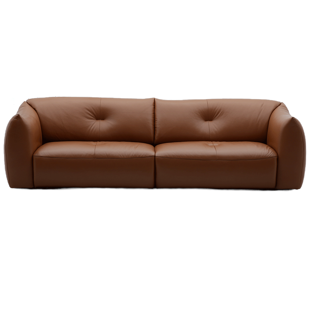Đầu da bò/nửa da nhỏ da bò màu vàng trắng thẳng hàng đôi ghế sofa-S-621 - Ảnh 16