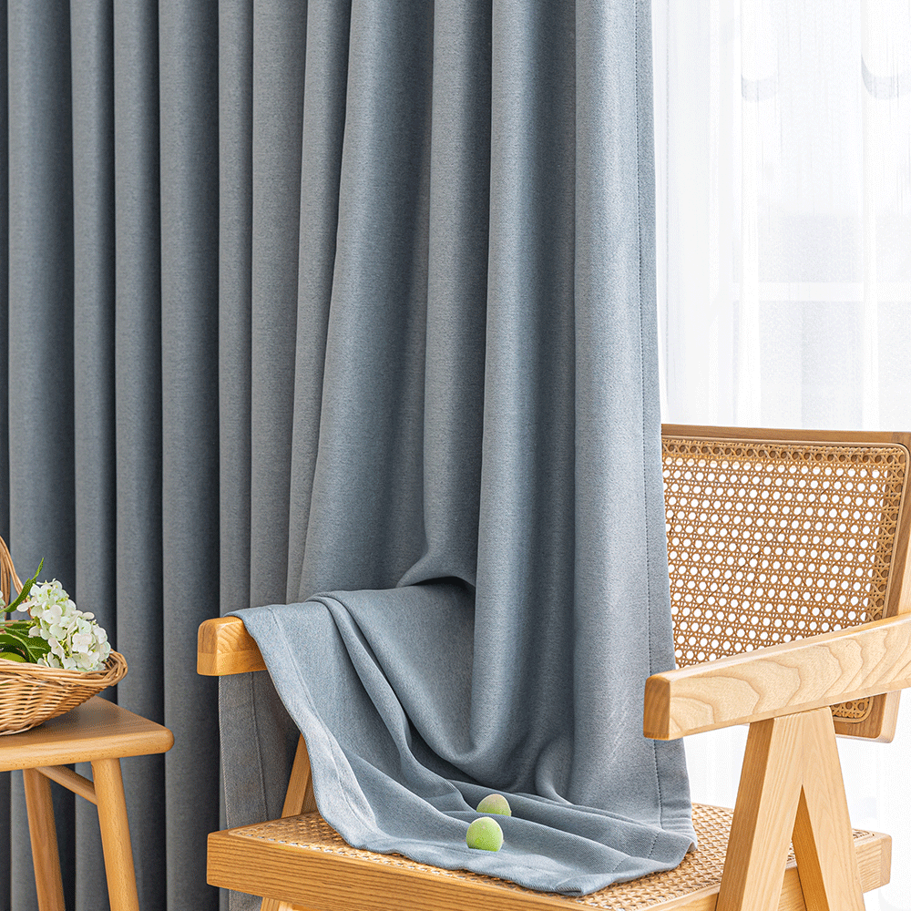 Bông vải màu xanh Curtain-Nguyên văn 1912 - Ảnh 2