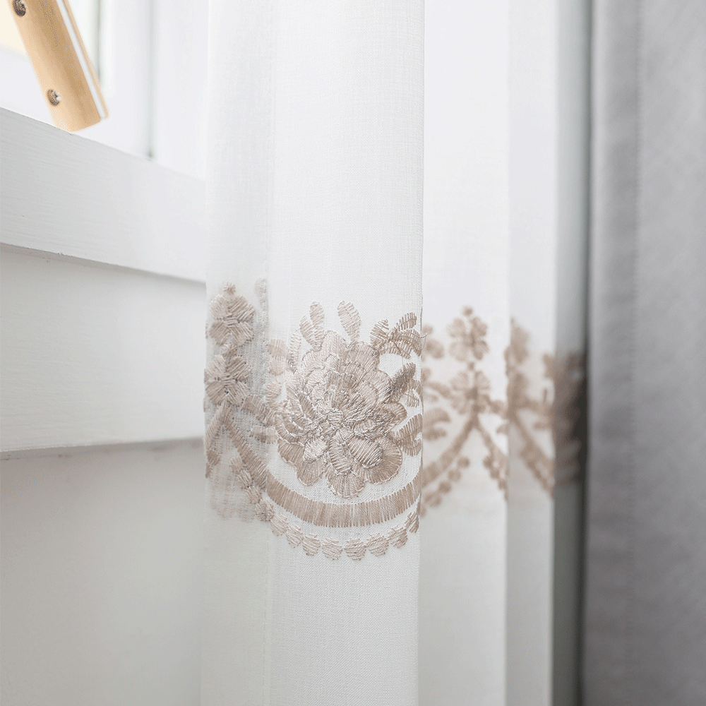 Polyester trắng dưới sợi rèm-Lăng loàn2331 - Ảnh 2