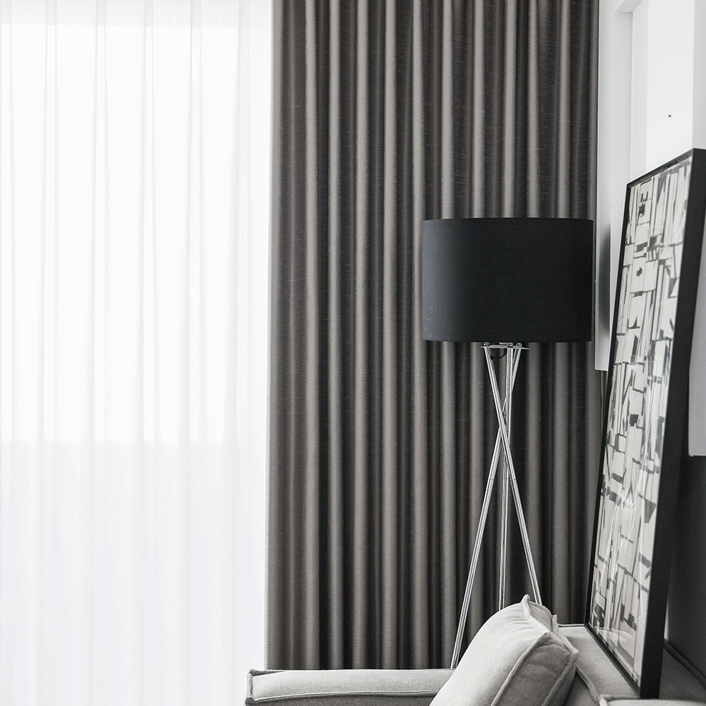 Tấm màn màu xám polyester mật độ cao-Sương mù 1161 - Ảnh 2