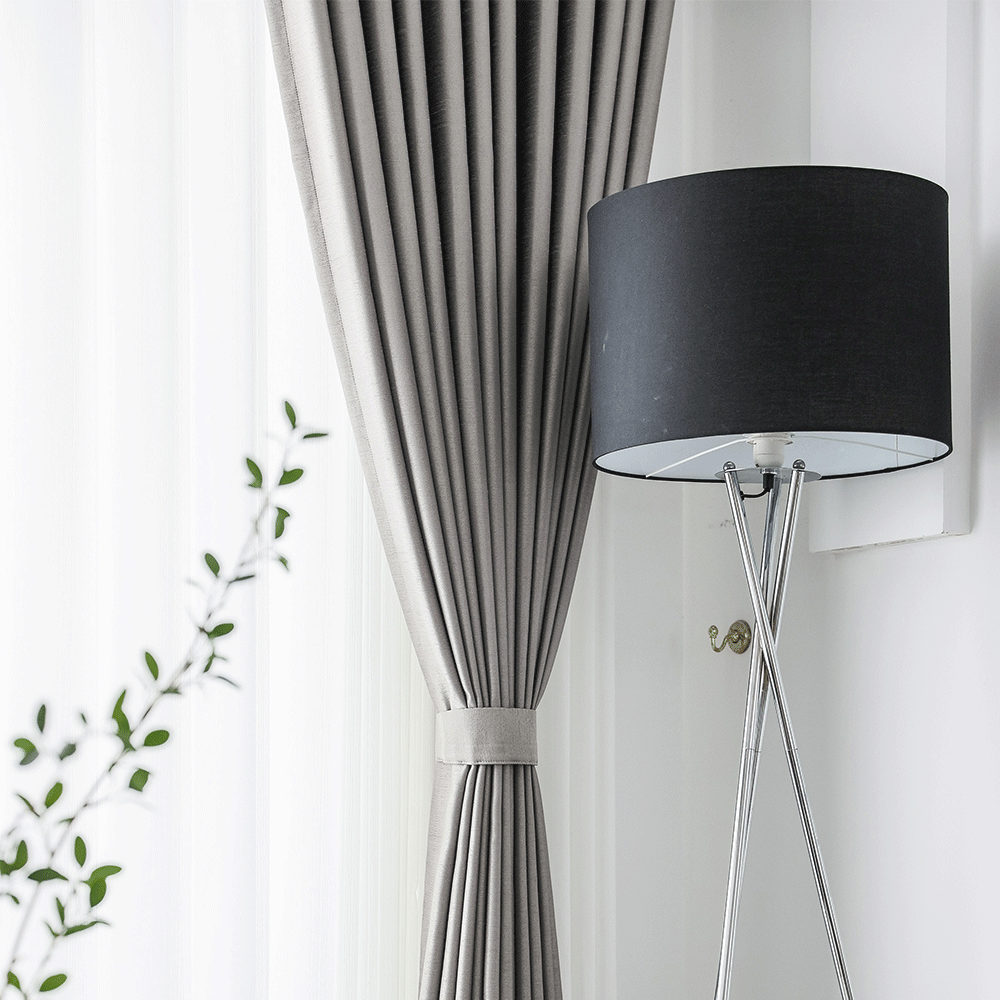 Tấm màn màu xám polyester mật độ cao-Sương mù 1161 - Ảnh 4