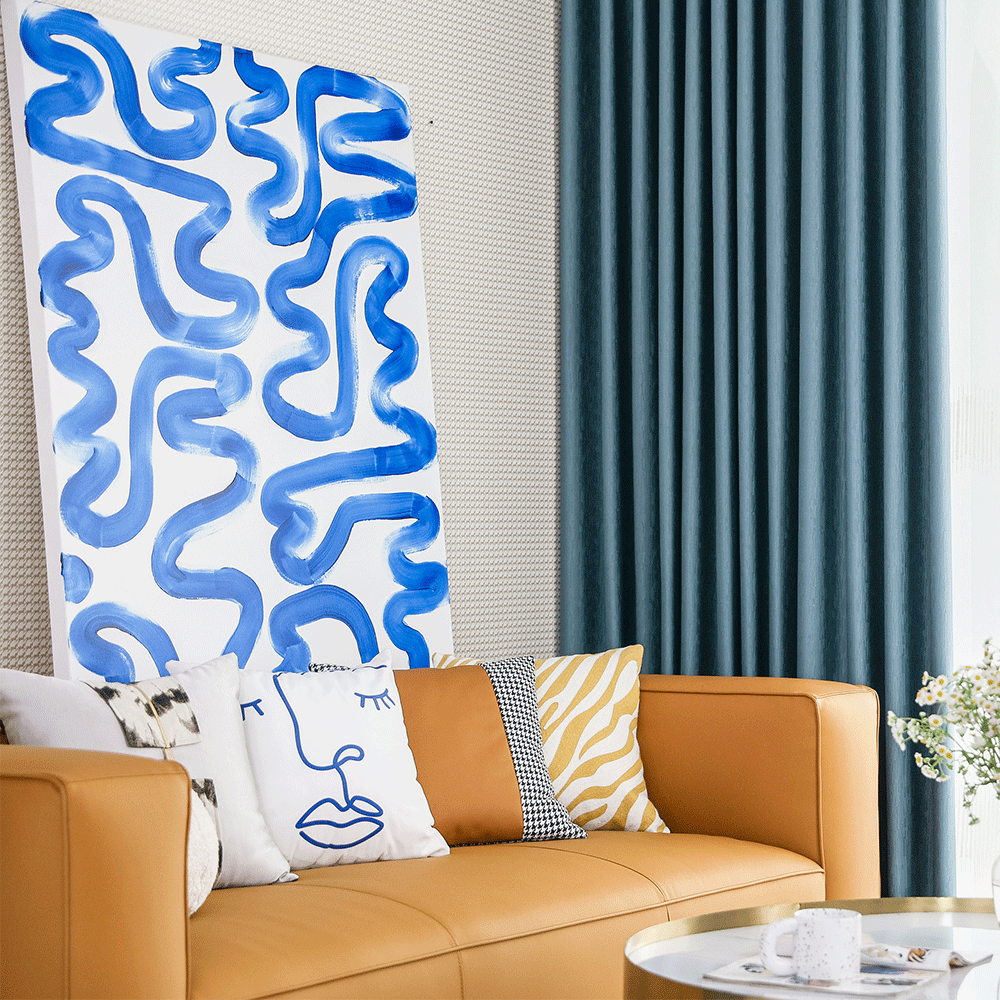 Bông vải pha trộn màu xanh rèm-Tứ Xuyên 1461 - Ảnh 2