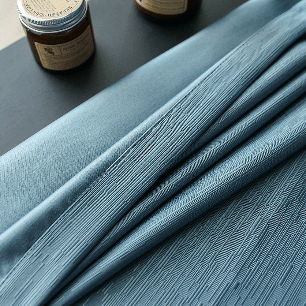 Bông vải pha trộn màu xanh rèm-Tứ Xuyên 1461 - Ảnh 3