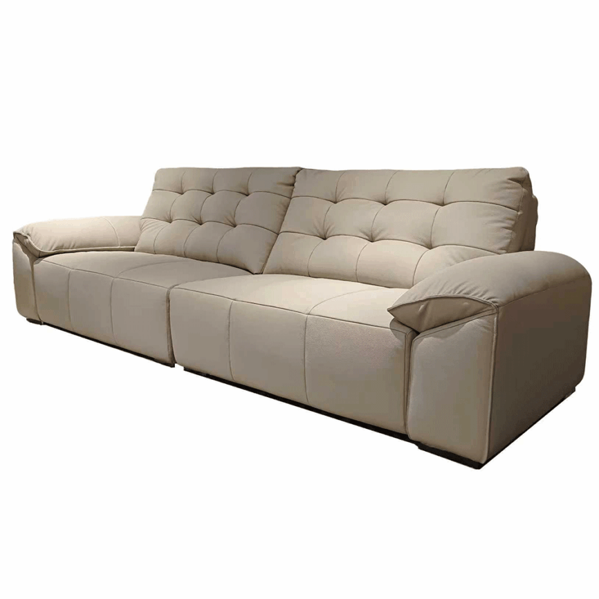 Ghế Sofa D40 Da Trắng Ngà-MT-SF989