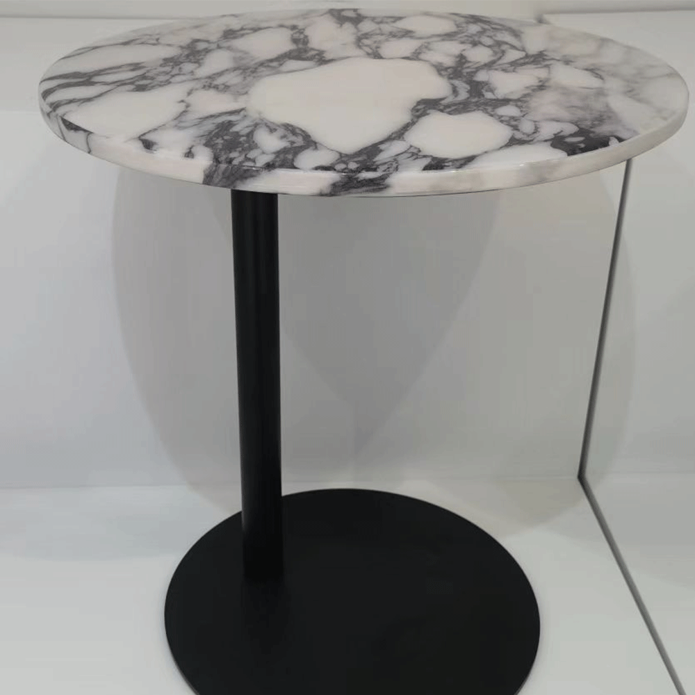 Bàn góc phủ vân đá marble xám Sicilia-0CE-BJ - Ảnh 3