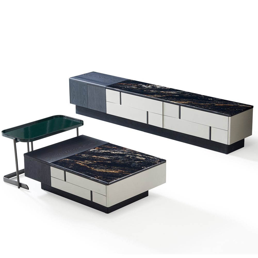 Tủ tivi gỗ mặt đá vi tinh thể-HC35（Home Love） - Ảnh 3