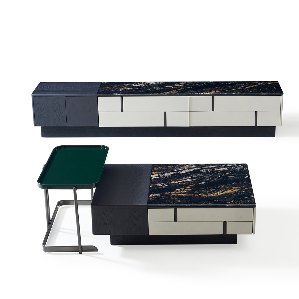 Tủ tivi gỗ mặt đá vi tinh thể-HC35（Home Love） - Ảnh 2