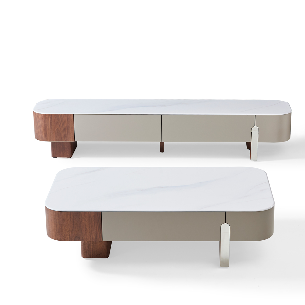 Tủ TV gỗ ván mặt đá vi tinh thể-HC31（Home Love） - Ảnh 2