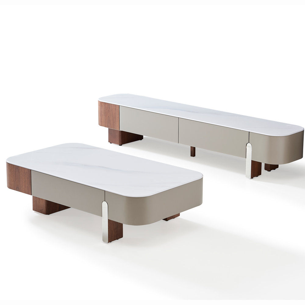 Tủ TV gỗ ván mặt đá vi tinh thể-HC31（Home Love） - Ảnh 3