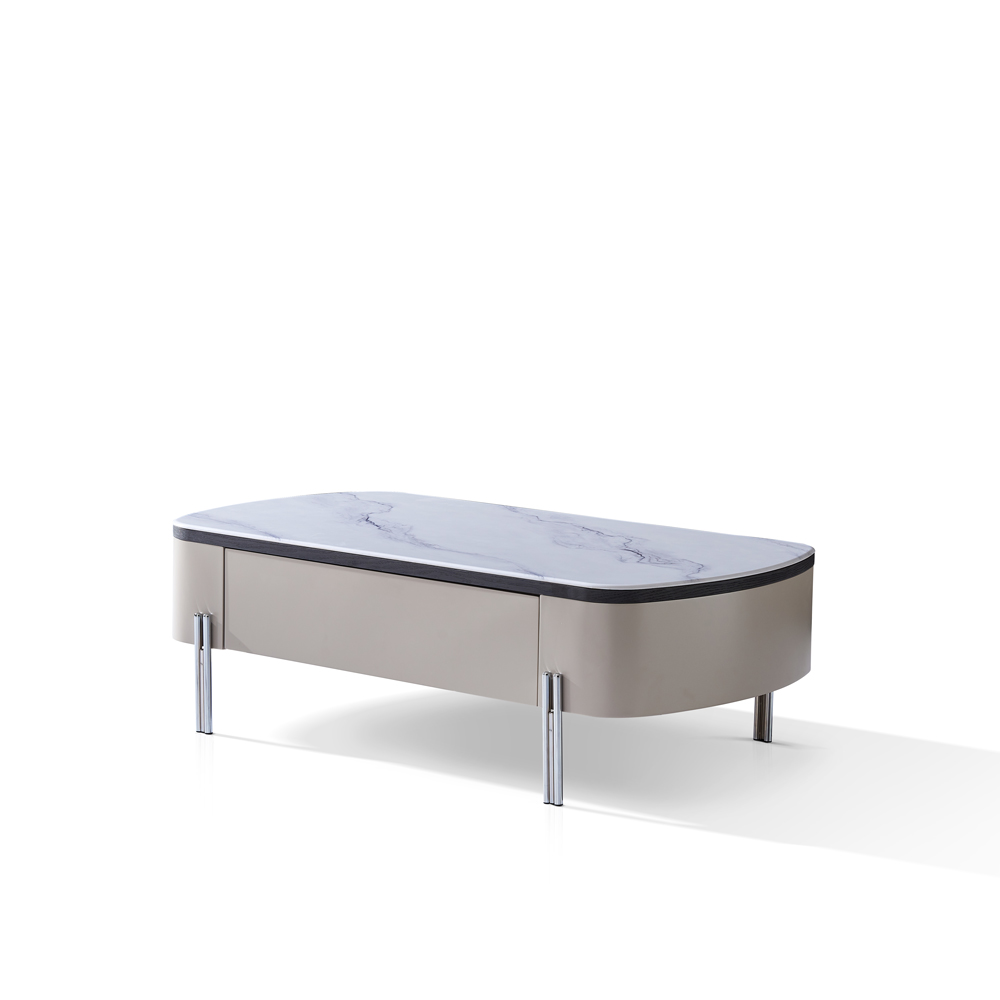 Bàn cà phê gỗ mặt đá tinh thể -8838（Home Love） - Ảnh 2