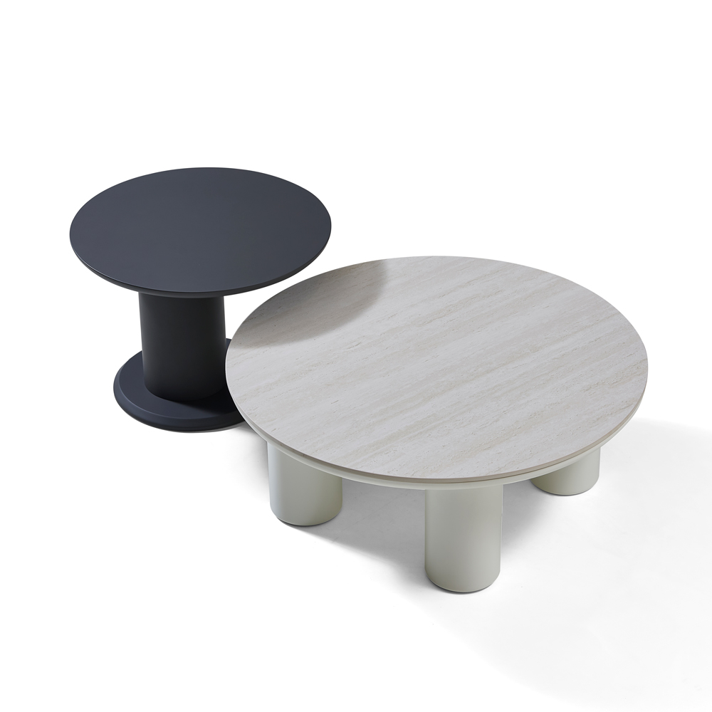 Bàn đá kết hợp màu khói và đá trắng tinh thể-HC01（Home Love） - Ảnh 3