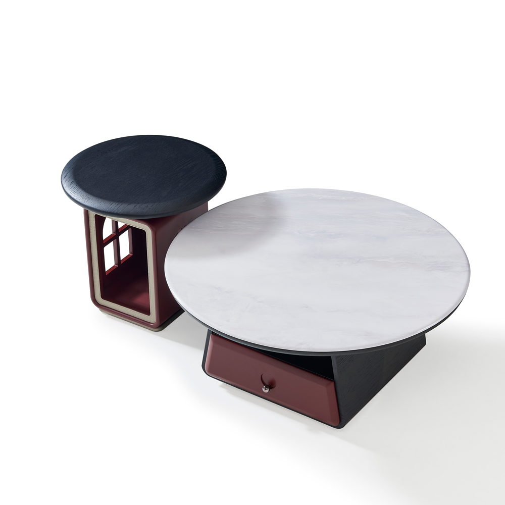 Bàn gỗ kết hợp bàn đá - HC37（Home Love） - Ảnh 2