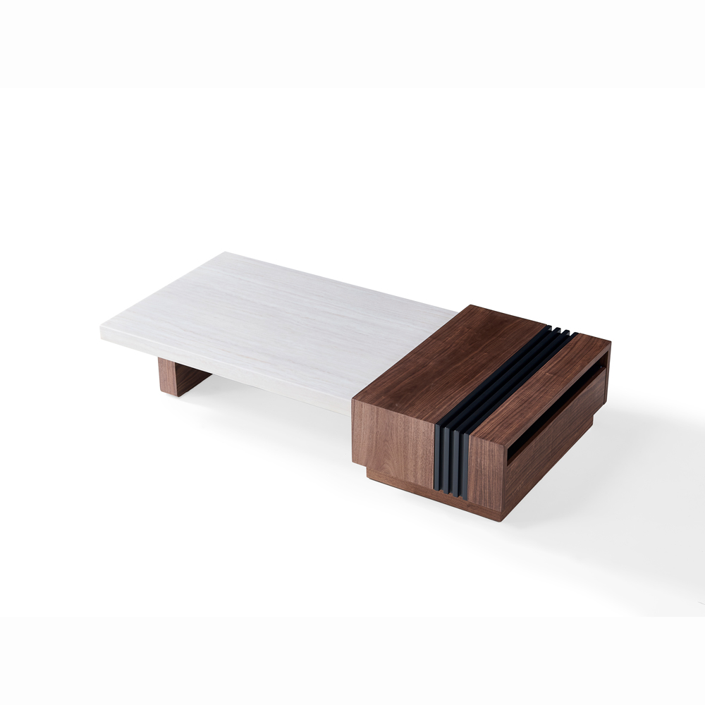 Bàn trà gỗ đá cẩm thạch-8288（Home Love） - Ảnh 2