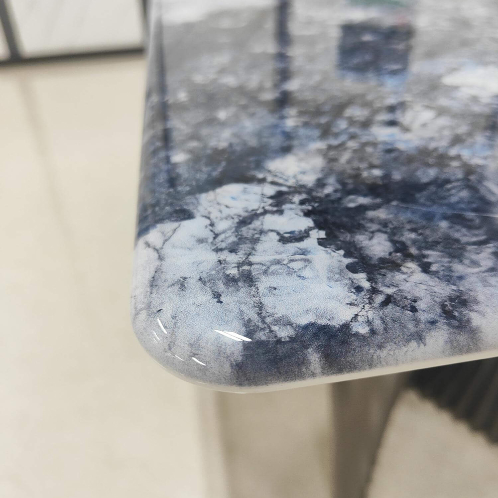 Bàn ăn dài mặt đá tinh thể-Xanh lam+Xanh lục CZ2408F （China Rock Slab） - Ảnh 4