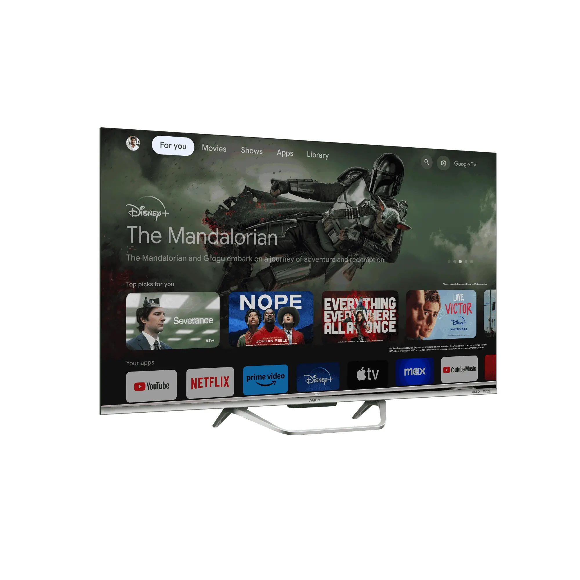 Google Tivi QLED Aqua 4K 50 inch AQT50S800UX