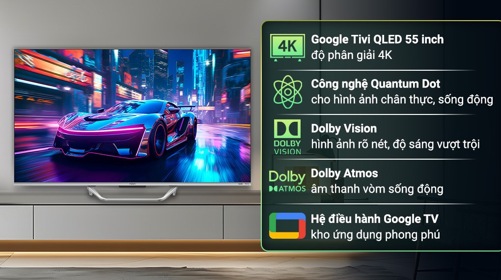 TIVI QLED 4K AQT55S800UX - Ảnh 6